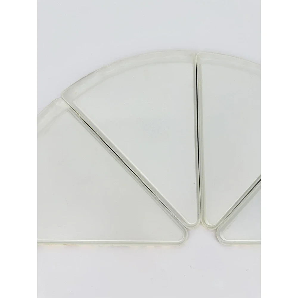 Deborah Mallow Pig Chef Pizza Slice Plates Set of 4 Melamine Vintage